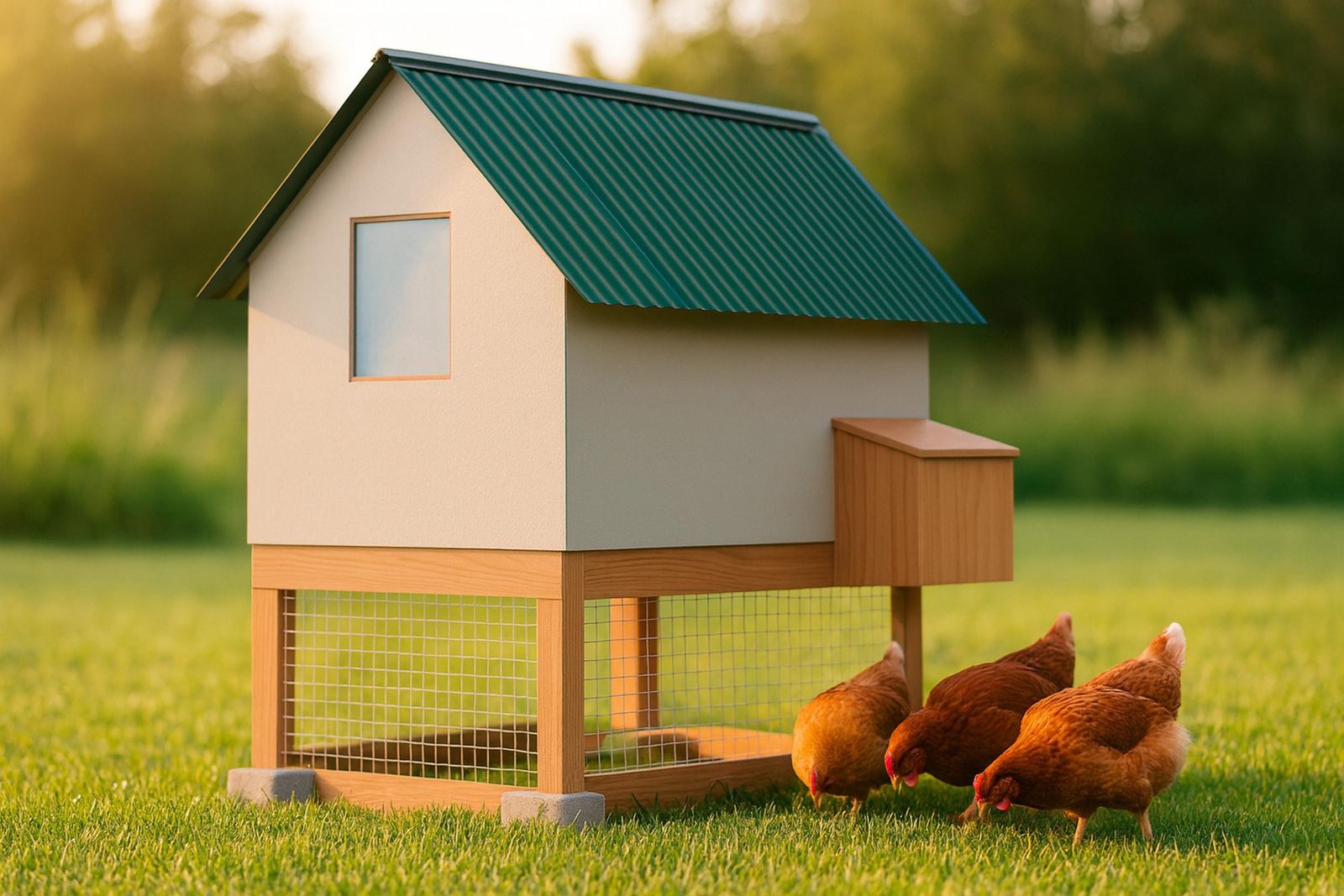 4x4 Starter Chicken Coop with Run plans