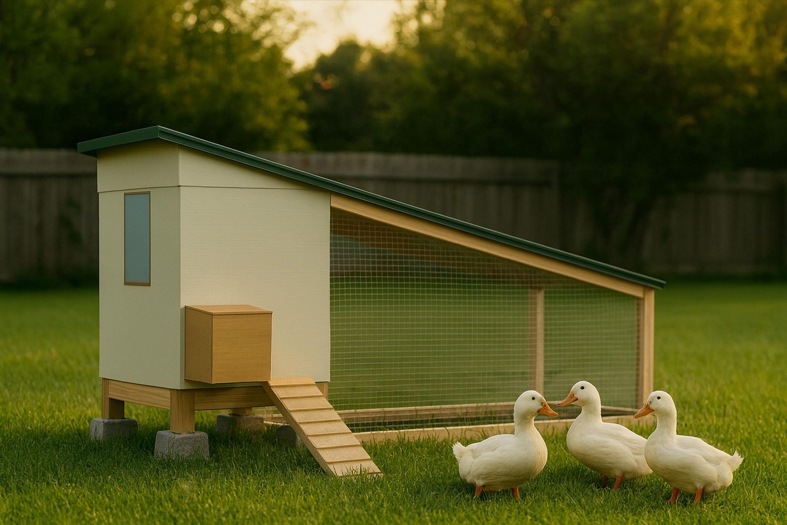 4x6 Duck House with 4x12 Run plans