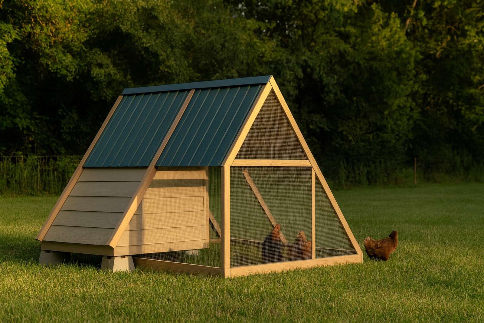 4x8 A-Frame Chicken Tractor plans