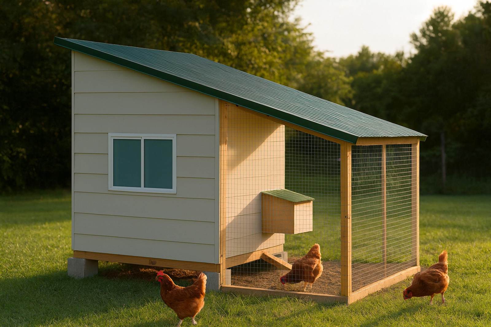 6x10 Walk-In Shed Coop with 6x12 Run plans